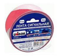 Лента сигнальная, красно-белая, 50 мм х 150 м, UNIBOB