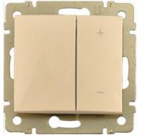 Светорегулятор 400 Вт  нажимной Valena слоновой кости