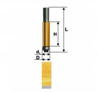 Фреза кромочная прямая d 12.7 х 13, хв.8 мм