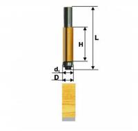 Фреза кромочная прямая d 19 х 25.6, хв.8 мм