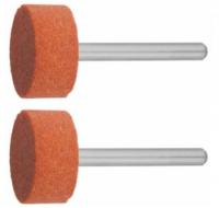 Круг ЗУБР абразивный шлифовальный на шпильке, P 120, d 15,0x10,0х3,2мм, L 45мм, 2шт