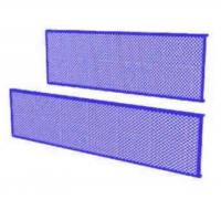 Перфорированная панель серии Лайт 1000х480х40мм, синий упаковка (2шт)