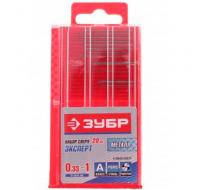 Набор свёрел по металлу Зубр "МЕТ-Ш", 0,33-1мм, 20шт