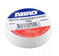 Изолента ПВХ 19 мм х 18,2м белая ABRO
