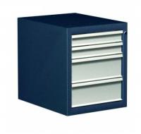 Тумба "Титан" с 4 ящиками, сине/серая