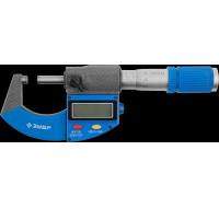 Микрометр Зубр "ЭКСПЕРТ" гладкий цифровой, МКЦ 25, диапазон 0-25мм, шаг измерения 0,001мм