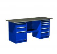 Верстак 2-тумб., тумба с 3 ящ., тумба с 5 ящ.,Roller, стол.оцинк. -синий