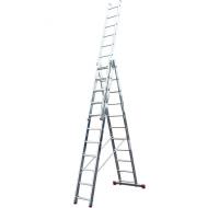 Лестница CORDA алюм. 3-х секционная универ. 11 ступеней