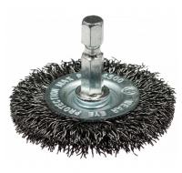 Щетка дисковая, гофрированная для дрелей № 162 Мастер 6гр хв 6.35 мм D75 мм RPM 4500 S