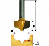 Фреза  пазовая фасонная d 31.3 х 16, r6.4, хв.8 мм
