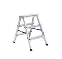 Стремянка двухсторонняя алюминивая 7203