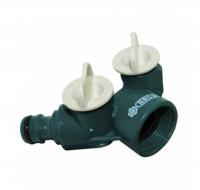 Распределитель двухканальный(резьба внешняя-наконечник)3/4