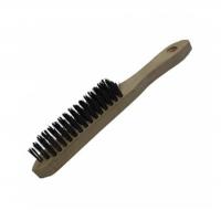 Щетка стальная "Master" 5 ряда, дерев. ручка
