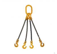 Строп цепной 8-4СЦ-3, 15т х 1,5м с укорачивающими длину крюками
