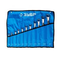 Набор ключей Зубр Профи, гаечн.накид. изогн.11шт