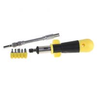 Отвертка с битами, гибким стержнем, 7пр.