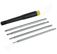 Отвертка для точных работ +  4 двустор. биты CV