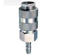 Переходник рапид (муфта) ёлочка 8мм с обжимным кольцом 8х13мм