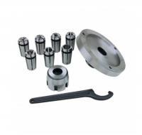 Цанговый патрон с цангами 4,6,8,10,12,14,16мм (BD-8)