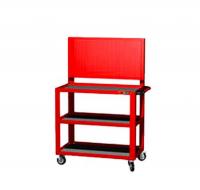 Тележка открытая FB-200 с 3 полками и перф. панелью (в к-те 3 коврика)