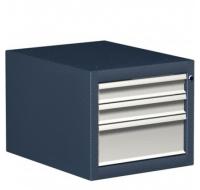 Тумба "Титан" с 3 ящиками, сине/серая