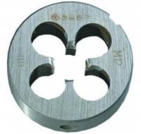 Плашка М12х1.75 "Мастер" круглая ручная, сталь 9XC