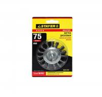 Щетка д/дрели, Плоская,  75 мм, усиленная