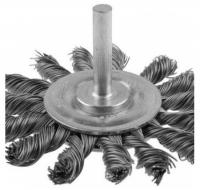 Щетка дисковая д/дрели,закаленная проволока,100 мм