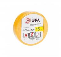 Изолента Эра 15 мм х 10 м желтая
