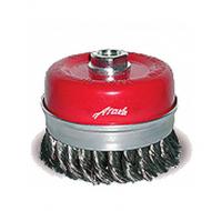 Щетка № 013, d  80, М14, чашка с кольцом, витая