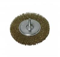 Щетка № 053, d  65, круглая, гофрированная латун. д/дрели