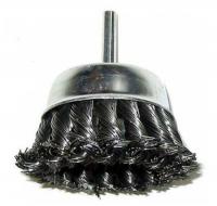 Щетка № 065, d  75, вогнутая, витая, д/дрели