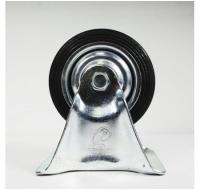 Колесо промышленное неповоротное, черная резина, FC63, до 145кг