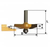 Фреза фигирейная горизольтальная d 41 3 х 13 хв.8 мм
