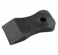 Шпатель резиновый, черный, 80 мм 1шт