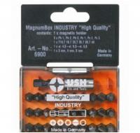 Набор насадок Ph1-3,Pz1-3, шлиц 0,8 х 5,5 - 1,2 х 6,5, ТХ10-40, SW3-4-5, магн.держатель (31шт)