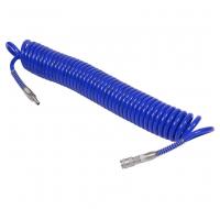 Шланг пневматический спиральный высокого давления 10х15 мм, полиуретановый, 10 м