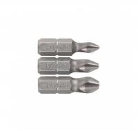 Биты Ph1, Ph2, Ph3, кованые 25 мм, хвостовик C1/4, 3 пр.