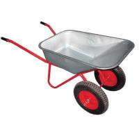 Тачка cтроительная двухколесная 110л, (пневмоколесо 3,25/8)