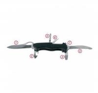 Нож ЗУБР "Эксперт" складн.многофункциональный, 7 в 1 пласт рукоятка