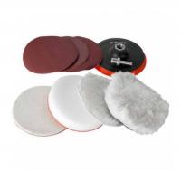 Насадки полировальные d 180 мм, Зубр  для дрели/УШМ, 7шт набор