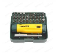 Набор отвертка реверсивная с битами, адаптером Cr-V, 32 пр.