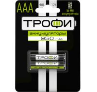 Батарея аккумуляторная ТРОФИ HR03-2BL 950 mAh, 2шт