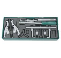 Набор съемников и приспособлений д/обслуживания приводных шкивов (ложемент) 049138