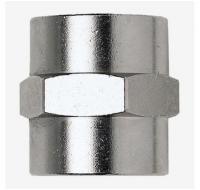 Переходник 1225/3 280/5 F1/4*F1/4 цилиндрическая муфта