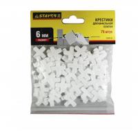 Крестики д/кафеля 6 мм (уп 75 шт)