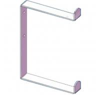 Держатель для лыж белый 110х150х110х20х4,0мм